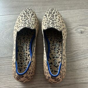 Rothy’s Flats/Loafer, Cheetah Pattern, never worn - size 10.5